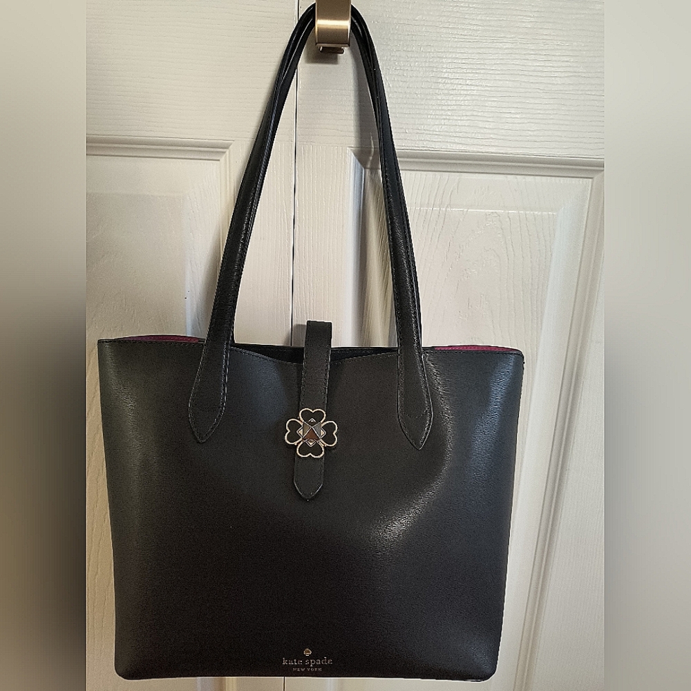 BRAND NEW black Kate Spade tote/bucket bag